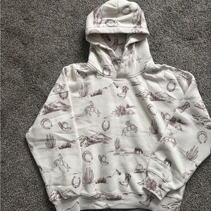 Abercrombie & Fitch Cream Graphic Hoodie